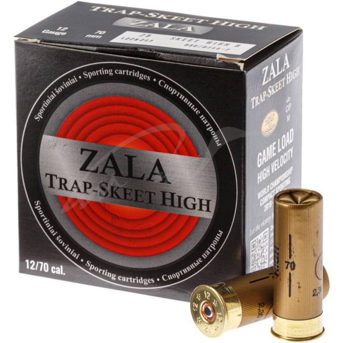 Патрон Zala Arms Skeet High кал. 12/70 дробь № 8 (2,3 мм) навеска 28 г
