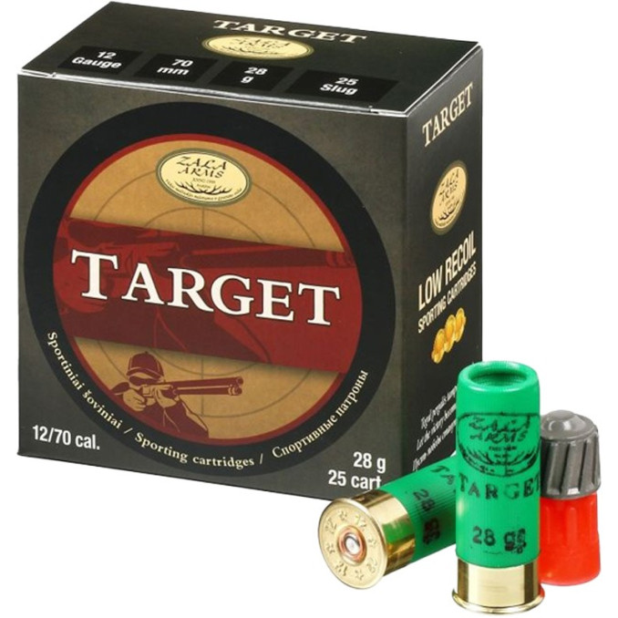 Патрон Zala Arms Target 12/70 пуля масса 28 г