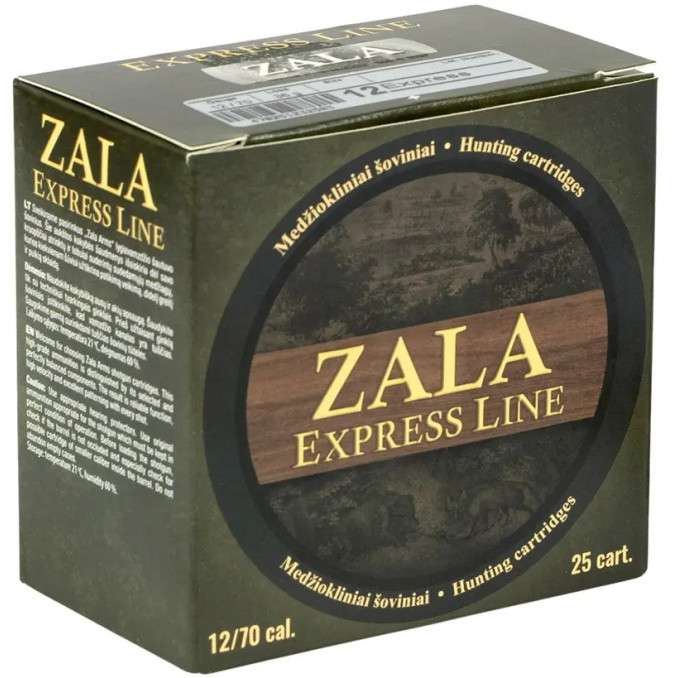 Патрон Zala Arms Express кал. 12/70 дріб № 0 (4,25 мм) навіска 36 г