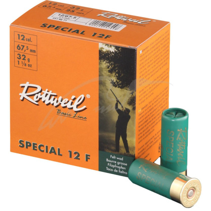 Патрон Rottweil Special 12 F кал.12/67,5 дріб № 6 (2,7 мм) навішування 32 г