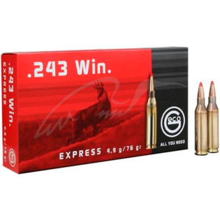 Патрон RUAG GECO EXPRESS .243Win маса 4.92 g поч. швидкість 1020 м/с