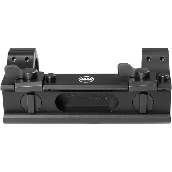 Кріплення-моноблок MAK MAKuick. d - 34 мм. High. 6 MIL/20 MOA. Picatinny