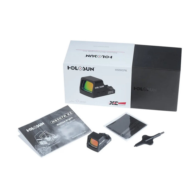 Коліматорний приціл Holosun HS507K X2 точка 2 MOA + коло 32 МОА
