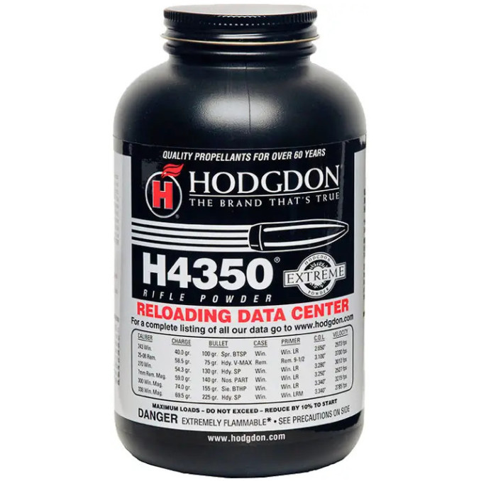 Порох Hodgdon H4350. Вес - 0,454 кг