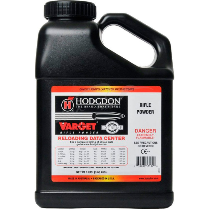 Порох Hodgdon Varget. Вес - 3,63 кг