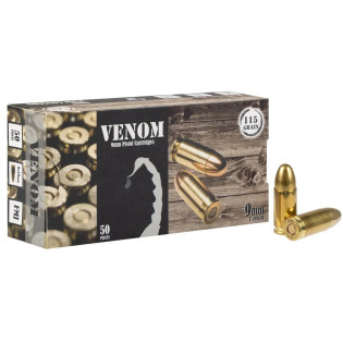 Патрон MEDEF кал. 9 мм (9x19) куля FMJ масою 115 gr (7,5 г)