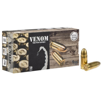 Патрон MEDEF кал. 9 мм (9x19) куля FMJ масою 115 gr (7,5 г)