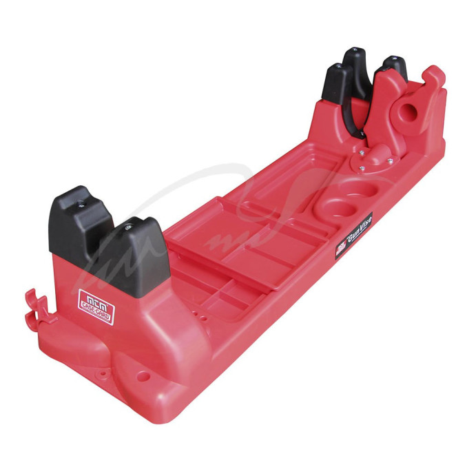 Підставка MTM Gun Vise для чищення зброї (з органайзером). Колір червоний