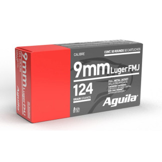Патрон Aguila 9MM FMJ 124GR