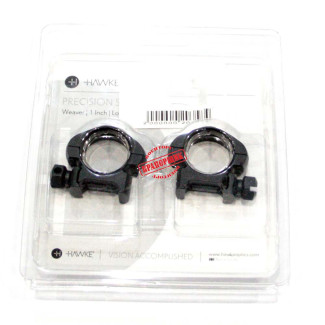 Кільця Hawke Precision Steel Діаметр 25.4мм. Висота 4 мм. планка Weaver