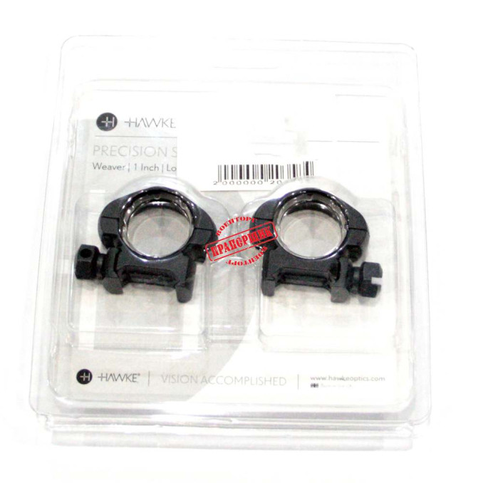 Кільця Hawke Precision Steel Діаметр 25.4мм. Висота 4 мм. планка Weaver