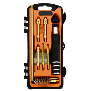 Набір для чищення Gun Cleaning Kit Bore Bronze Brush Transparent Orange Strong Case 9мм ROTCHI