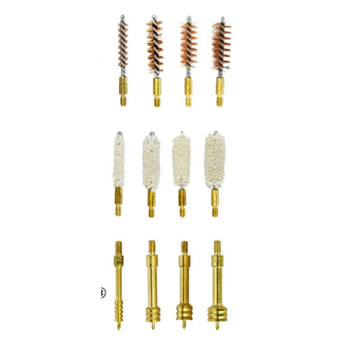 Набір для чищення Gun Cleaning Kit Bore Bronze Brush Transparent Orange Strong Case 9мм ROTCHI