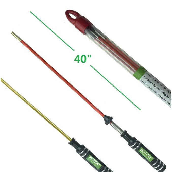 Шомпол 5 мм нержавеющий разборный ROTCHI