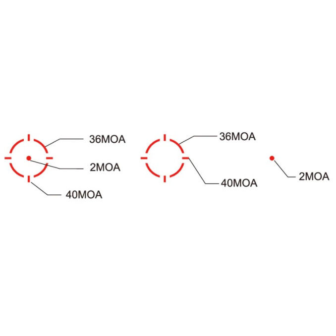 Коллиматорный прицел RINO 1X20 MRT RWD16 By Red Win Optics