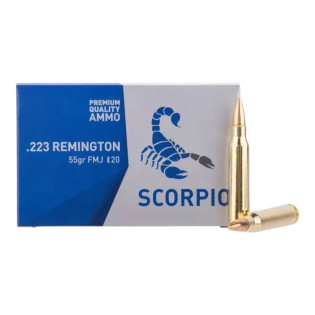 Патрони STV Scorpio 223Rem 55 гран / 3,56 г FMJ