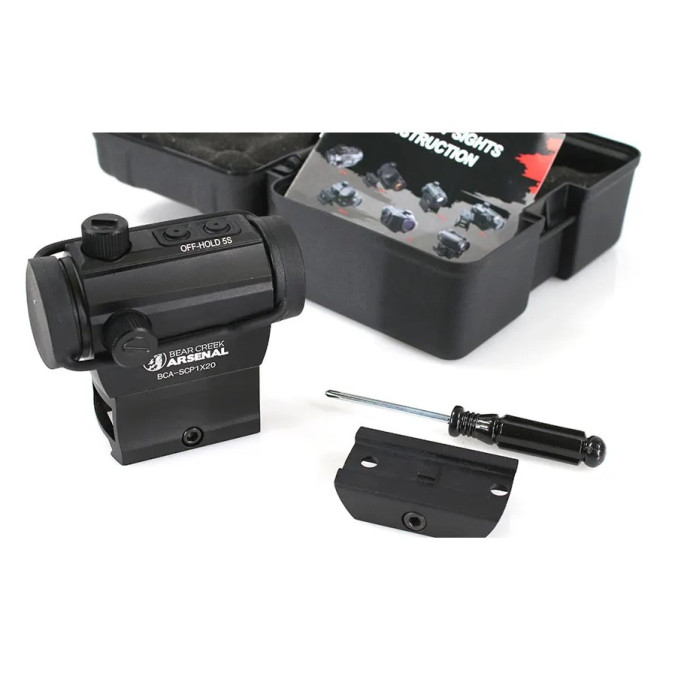 Коллиматорный прицел BEAR CREEK ARSENAL BCA Red Dot 1x20, компактный