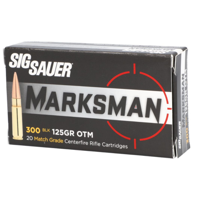 Патрон SIG SAUER кал. 300BLK Elite Match Grade OTM 125gr/8.1гр
