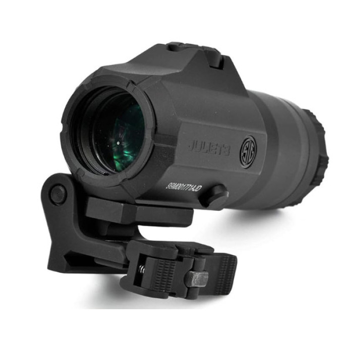 Магніфер Sig Sauer JULIET3 MAGNIFIER 3X24MM, POWERCAM QR MOUNT WITH SPACERS колір BLACK