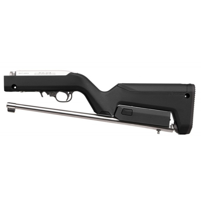 11100MB Карабин нарезной RUGER K10/22-TD Synthetic, Stainless Steel 22LR Backpacker Black