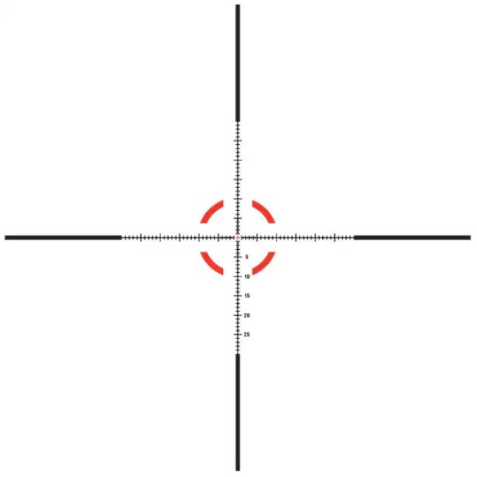 Приціл оптичний Trijicon VCOG 1-8x28 сетка Red MRAD Crosshair з підсвічуванням