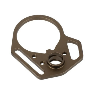 Багатофункціональна антабка чорна зі стопорною гайкою проти обертання Strike Industries FDE