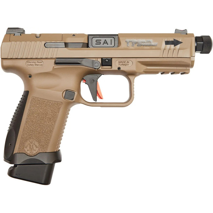 Пистолет спортивный Canik TP9 Elite Combat кал. 9 мм (9х19). FDE
