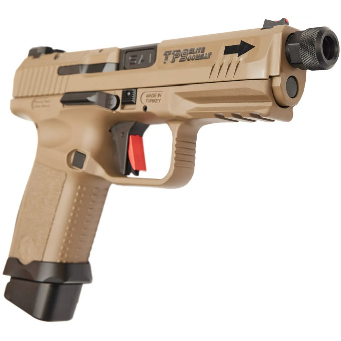Пистолет спортивный Canik TP9 Elite Combat кал. 9 мм (9х19). FDE