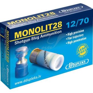Патрон D Dupleks Monolit 28 кал. 12/70 куля Monolit маса 28,4 г