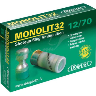 Патрон D Dupleks Monolit 32 кал. 12/70 куля Monolit маса 32 г