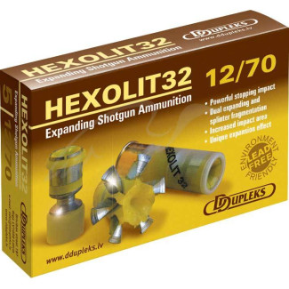 Патрон D Dupleks Hexolit 32 кал. 12/70 куля Hexolit маса 32 г