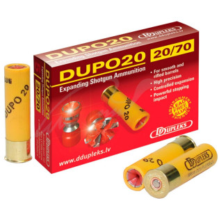 Патрон D Dupleks Dupo 20 кал. 20/70 пуля Dupo масса 23 г