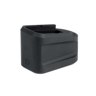 Алюминиевая удлиненная пятка магазина для GLOCK” G19 (9мм) черная