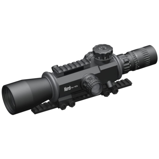 Прицел оптический March Genesis 4x-40x52 сетка FML-3 с подсветкой