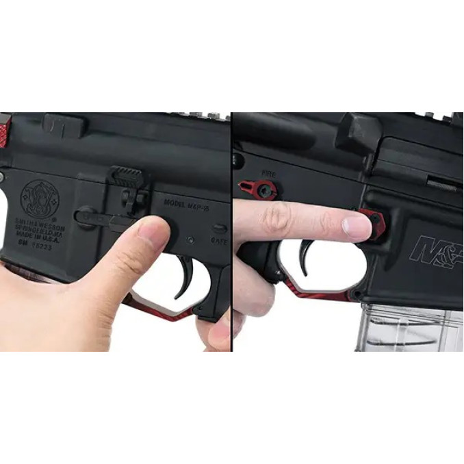 Клавіша Leapers скидання магазину збільшена. AR-15. Колір - червоний