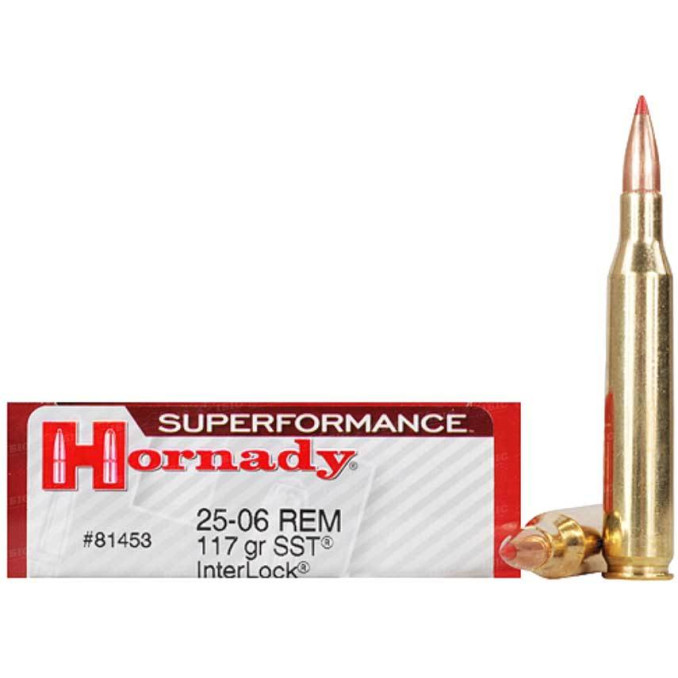 Патрон Hornady Superformance кал .25-06 Rem куля SST маса 117 гр (7.6 г)