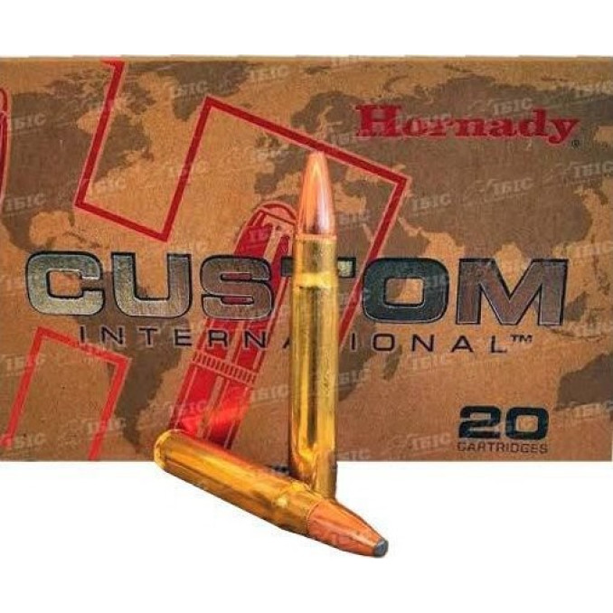Патрон Hornady Custom International кал. 9,3х62 куля Interlock SP маса 286 гр (18.5 г)