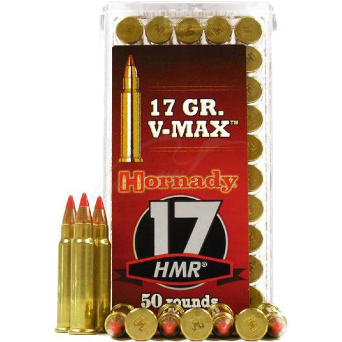 Патрон Hornady Varmint Express кал 17 HMR куля V-Max маса 17 гр (1.1 г)