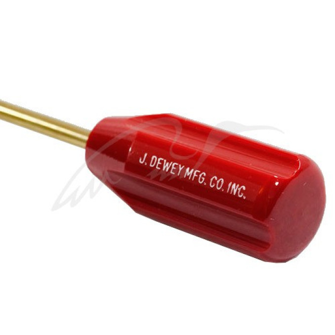 Шомпол Dewey для чистки патронника. Длина – 38 см. Резьба - 8/32 F. Латунь