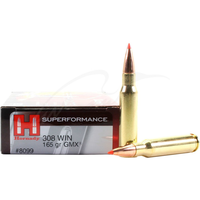 Патрон Hornady Superformance кал .308 Win(7.62/51) пуля GMX масса 165 гр (10.7 г)