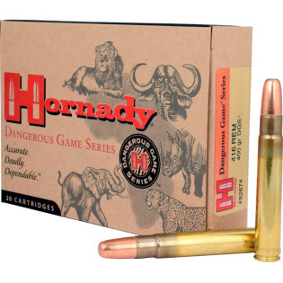 Патрон Hornady кал .416 Rem Mag куля DGS маса 400 гр (25.9 г)
