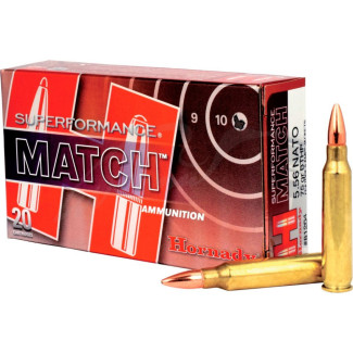 Патрон Hornady Superformance кал .223 Rem (5.56/45) куля BTHP маса 75 гр (4.7 г)