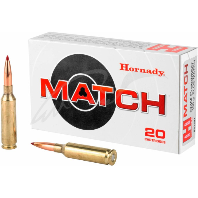 Патрон Hornady Match кал. 6 mm Creedmoor куля ELD Match маса 108 гр (7 г)