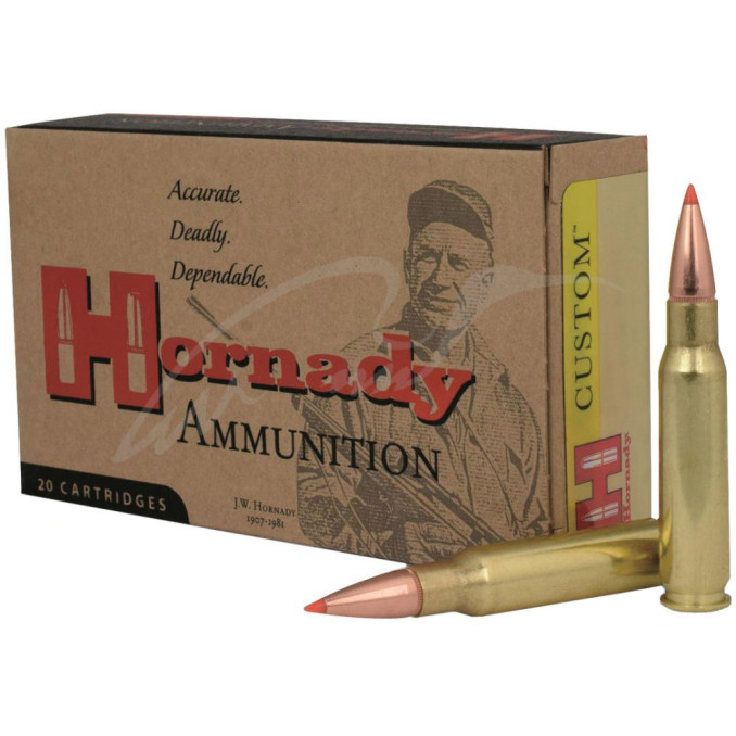 Патрон Hornady Custom кал .243 Win куля V-Max маса 87 гр (5.6 г)