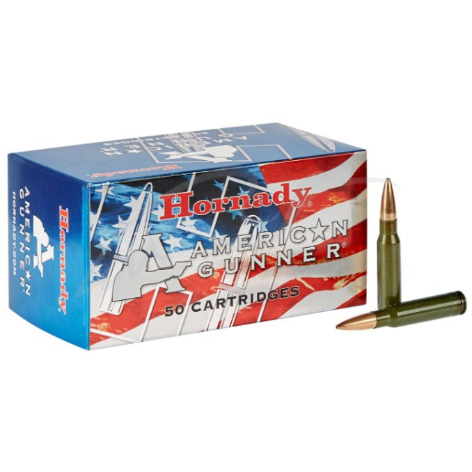 Патрон Hornady Match кал .308 Win пуля BTHP масса 168 гр (10.88 г). Стальная гильза
