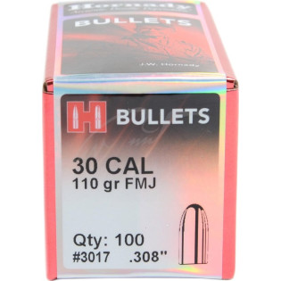 Куля Hornady FMJ кал .30 Маса 110 гр (7,12 г) 100 шт
