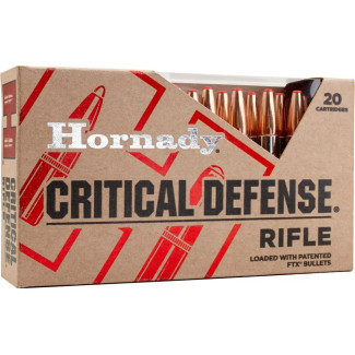 Патрон Hornady Critical Defense калібр .223 Rem куля FTX маса 73 гр (4,73 г)