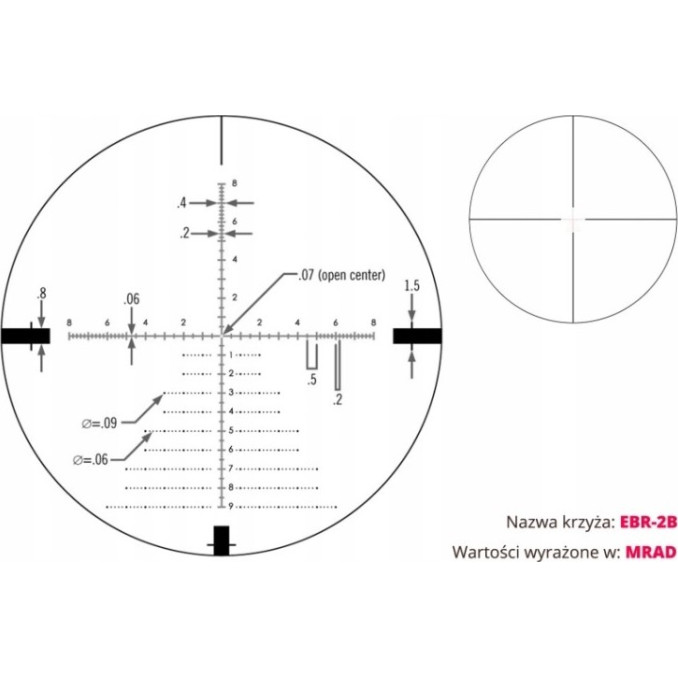 Приціл Vortex Diamondback Tactical 6-24х50 FFP сітка EBR-2C (MRAD)