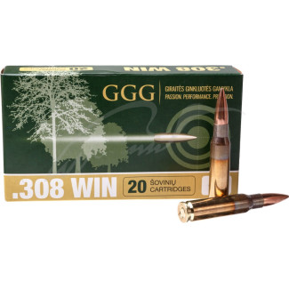 Патрон GGG кал .308 Win (7.62/51) куля Sierra MatchKing HPBT маса 12.31 г/190 гран. Поч. швидкість 780 м/с