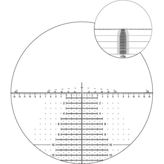 Приціл U. S. Optics LR-17 3.2-17x44 F1 марка HORUS H59 з підсвічуванням. МРАД